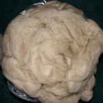 Peachy-Light Brown Blend - White BFL and Red/Brown Kid Mohair