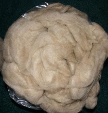 Peachy-Light Brown Blend - White BFL and Red/Brown Kid Mohair