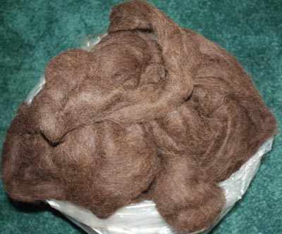 Chocolate Brown 100% Llama Roving Chocolate Brown 100% Llama Roving